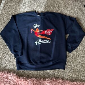 NWOT SWEATSHIRT LADIES SIZE L VIRGIN AIRLINE “Princess Diana”